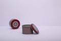 Round Tin Gift Box – Sindhi Ajrak | Gift & Candle Container