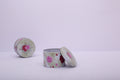Round Tin Gift Box – Romantic Pink Roses | Gift & Candle Container
