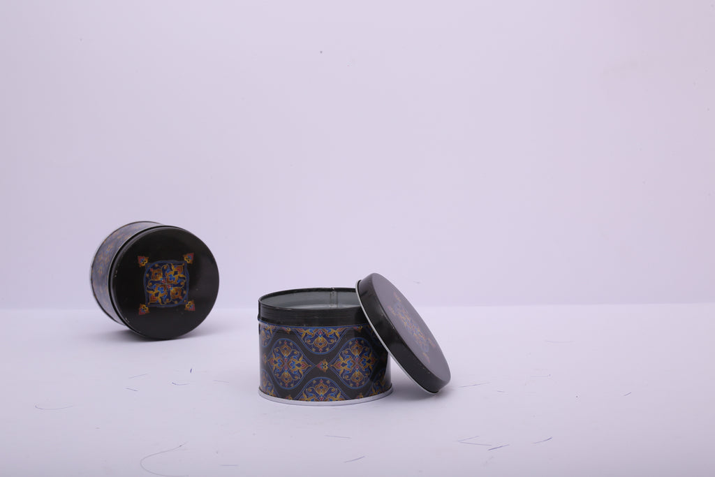 Round Tin Gift Box – Celebrations | Gift & Candle Container
