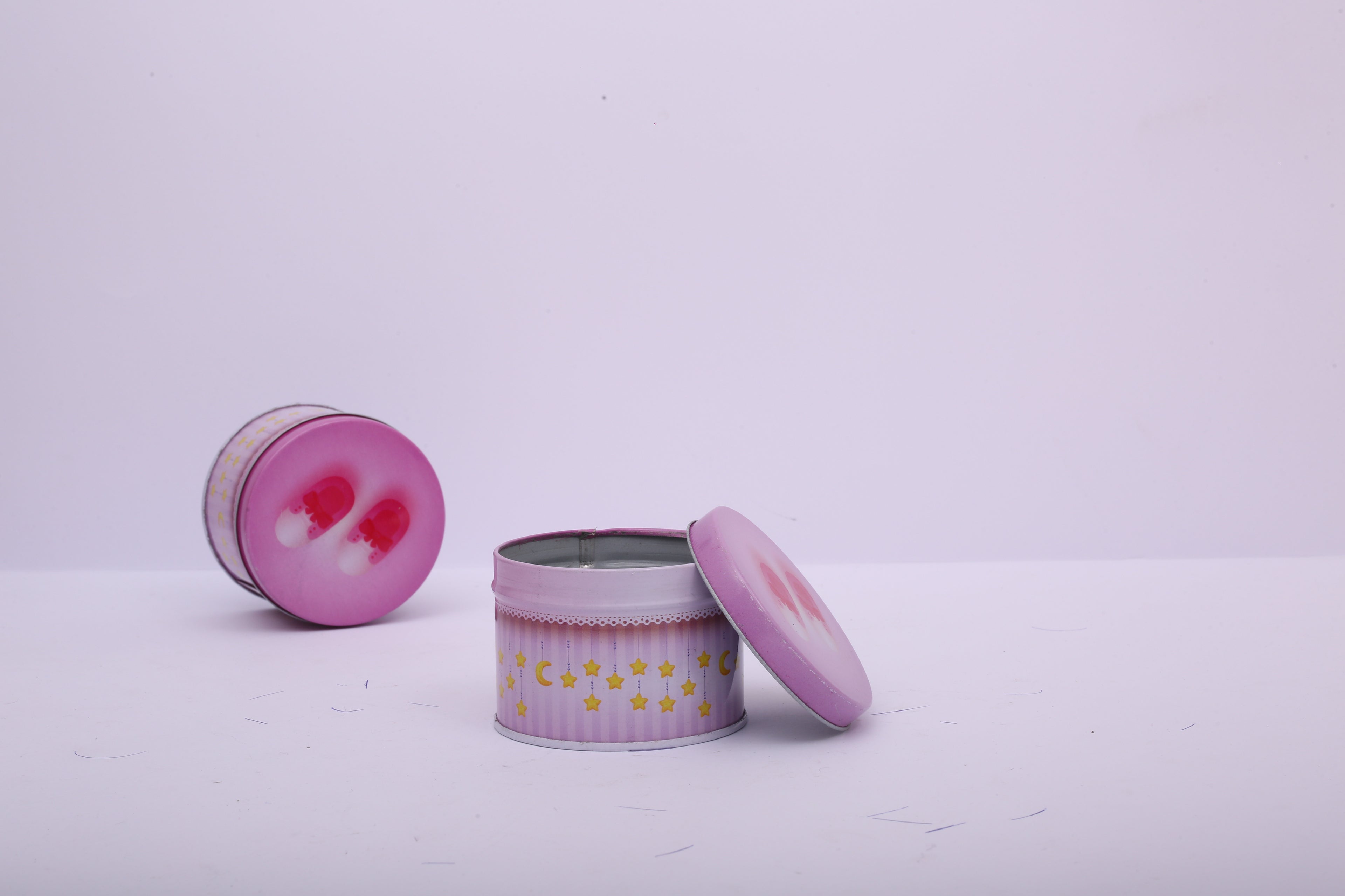 Round Tin Gift Box – Baby Girl | Gift & Candle Container