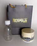 Junior Hajj Umrah Gift Set - Cream | Dates Box, Zamzam Bottle & Bag