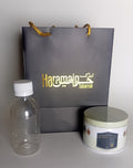Junior Hajj Umrah Gift Set - Off White | Dates Box, Zamzam Bottle & Bag