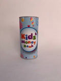 Kids Light Blue Candies Money Bank - Tin Savings Bank