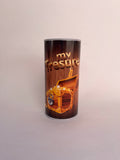 Kids My Treasure Money Bank - Gold Treasure Tin Savings Bank