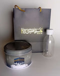 Quarter Hajj Umrah Gift Set - Grey | Dates Box, Zamzam Bottle & Bag